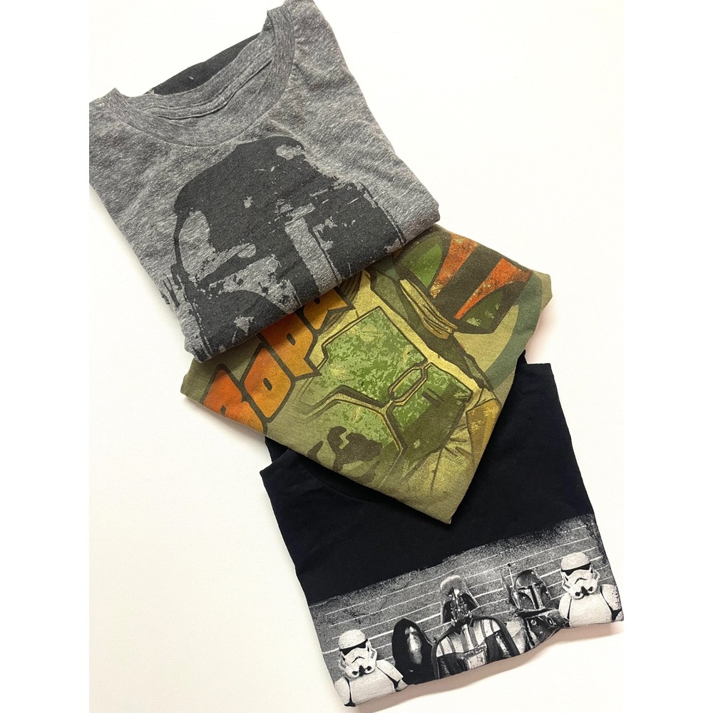 Star Wars Graphic Tee Bundle Boba Fett Darth Vader Stormtrooper Set of 3 Medium